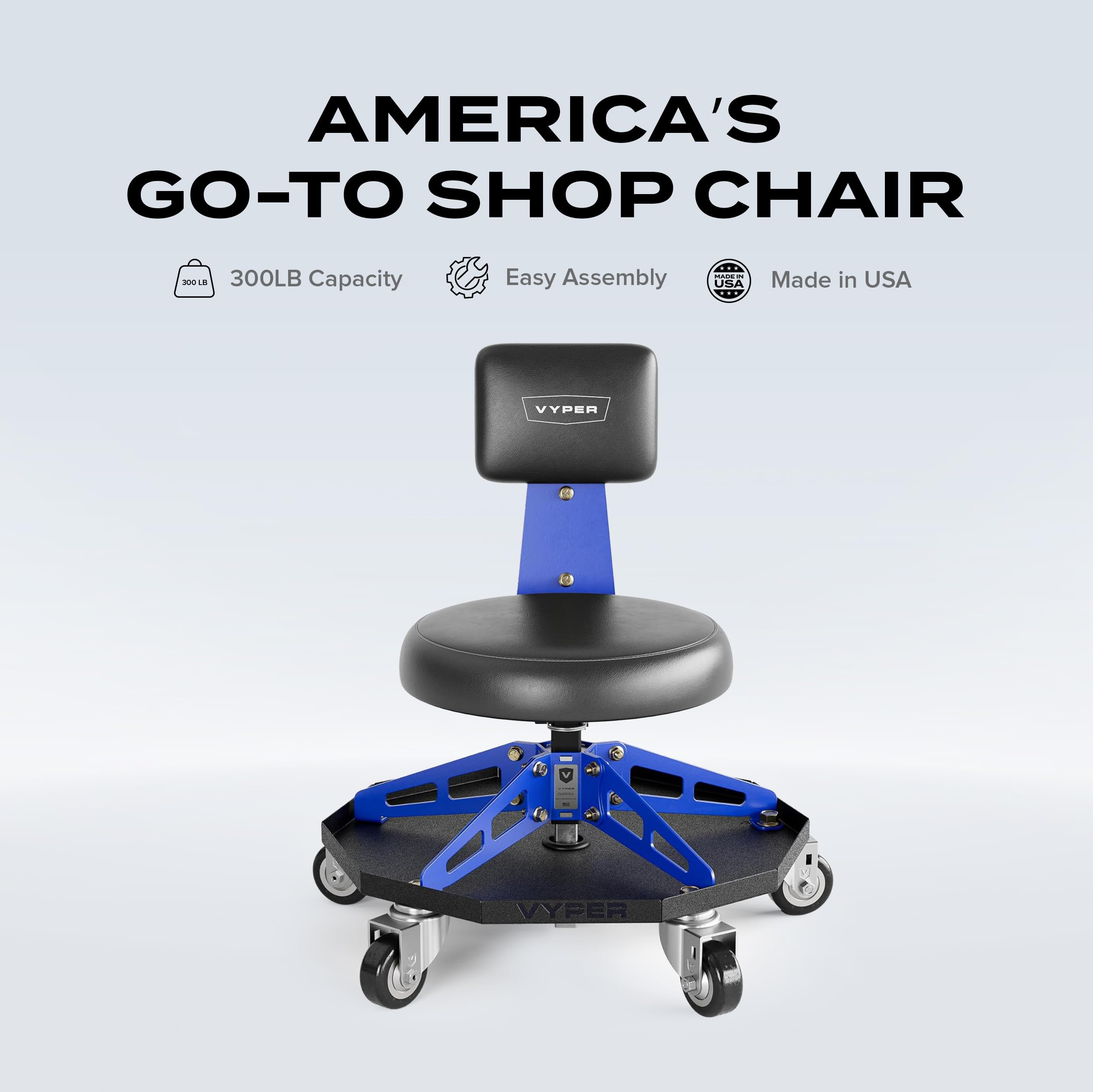 Amazon.com: Vyper Robust Steel Sport Shop Chair for Mechanics