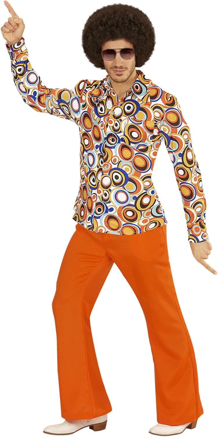 W WIDMANN MILANO Party Fashion - 70s Men's Shirt Bubbles Disco... - view 2
