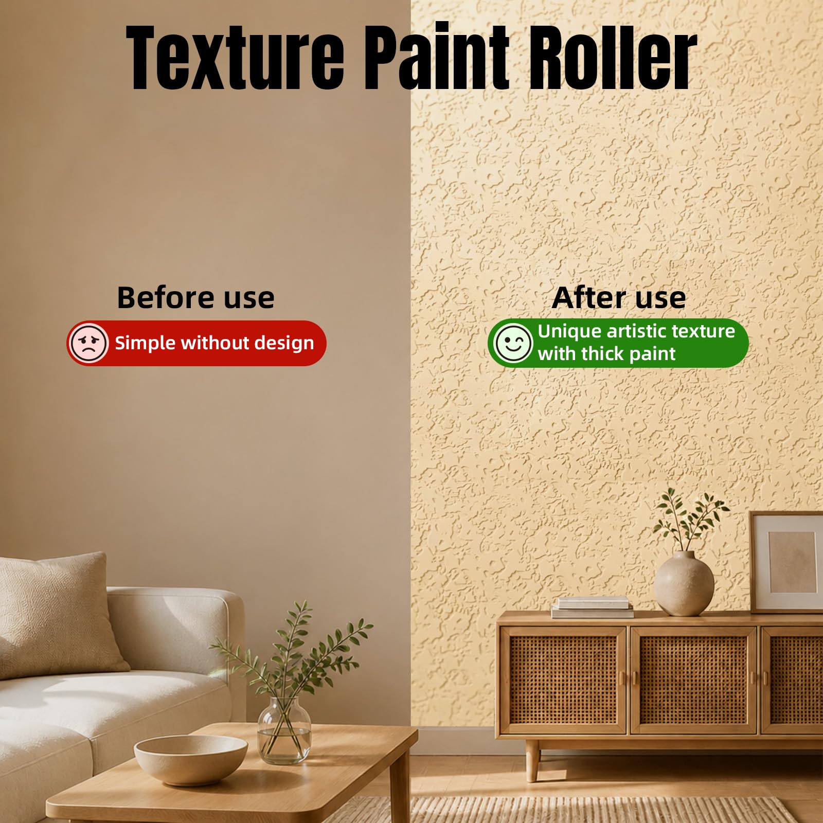 Nichiyo Textured Paint Roller - DIY Wall Decor -4