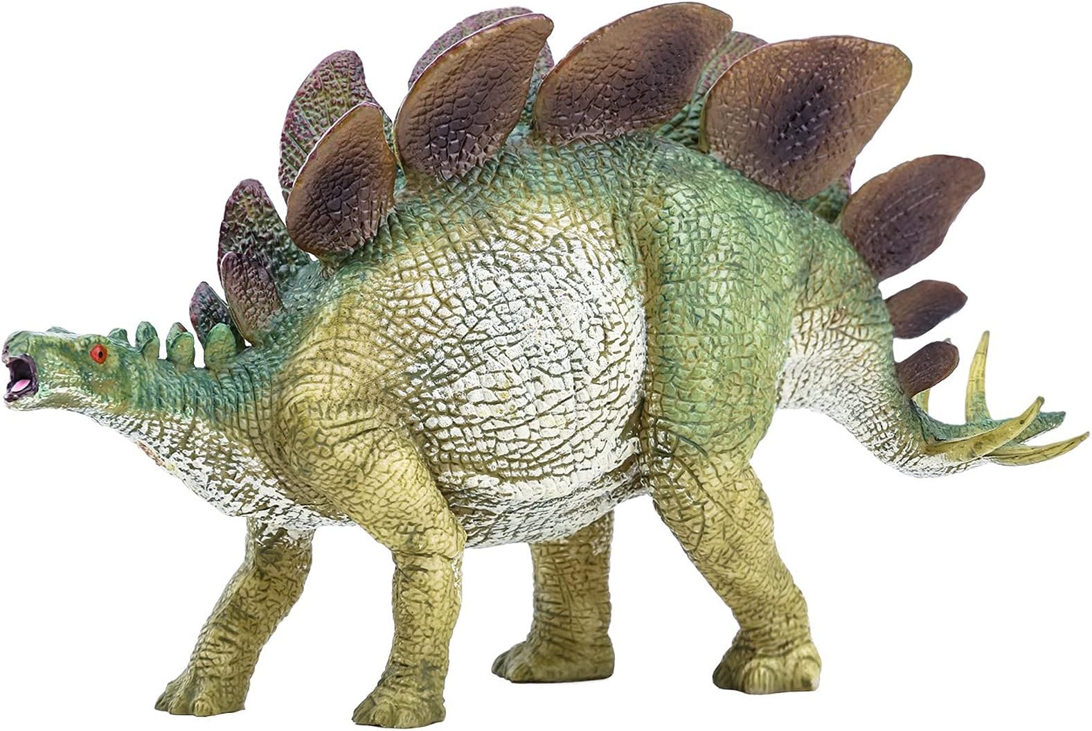 Gemini&Genius Stegosaurus Dinosaur Toy Figure for Kids, Dinosaurs Action Figurine Dino Collection Dinosaur Model Toys for Boys and Girls 4-12 Years Old(Green)