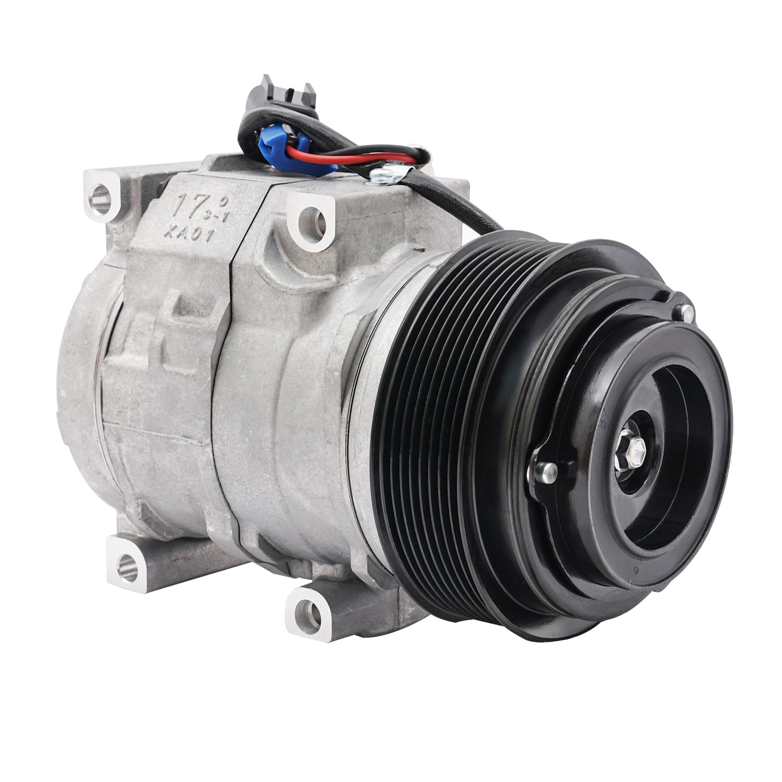 AC Compressor 24V 25W A/C Compressor for Tractor AT367640, SE502623, RE284680 Replace Direct Replacement Compressor