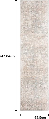 Miniatura 8 de SAFAVIEH Adirondack Collection - Alfombra de área de 10 x 14 pies, color crema y oro, diseño abstracto moderno, no desprende pelusa y de fácil