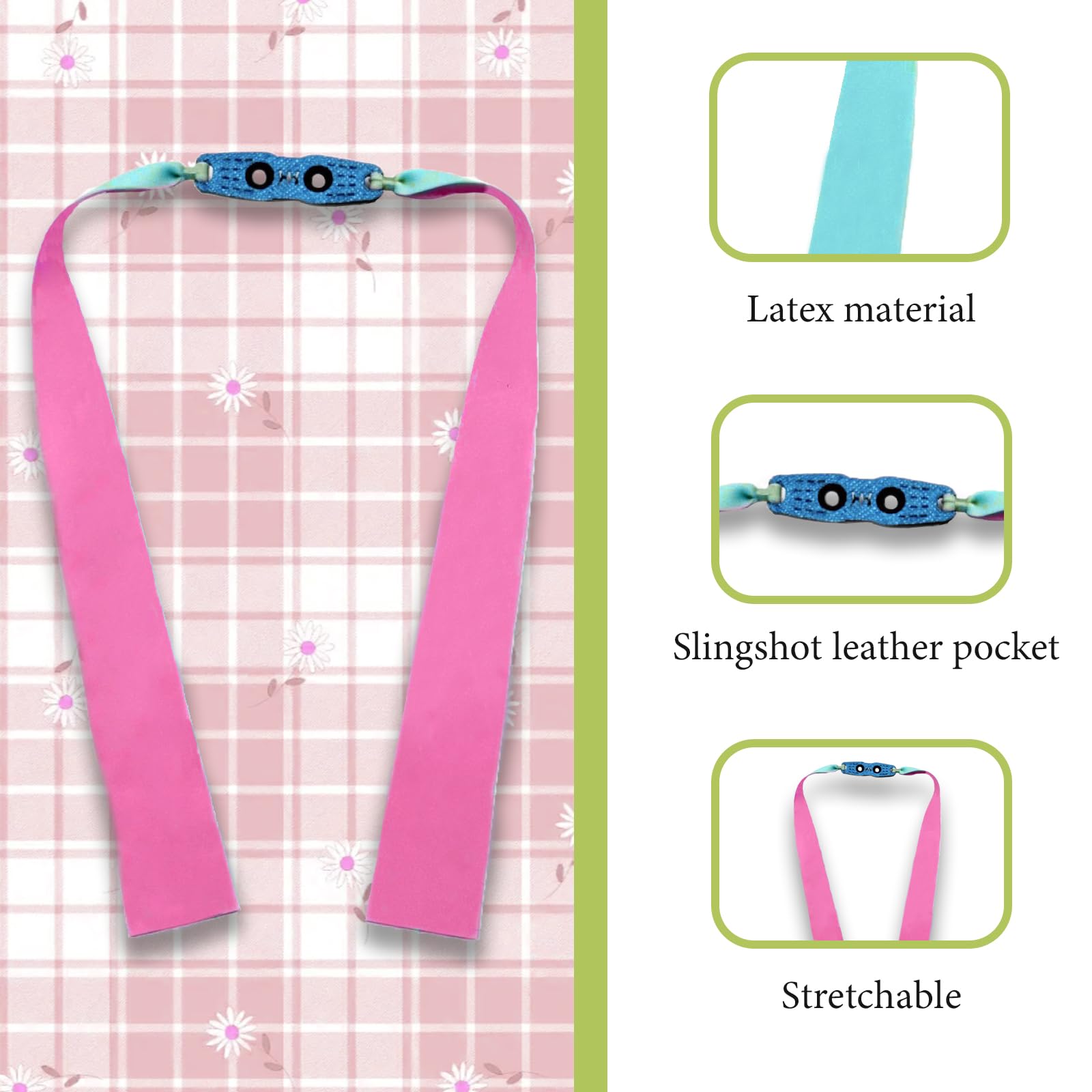 LPZMPZ Lot De 10 Élastiques Puissants Pour Fronde – Bandes De Rechange En Latex Naturel Jaune, Idéales Pour Chasse Et Tir Précis En Plein Air