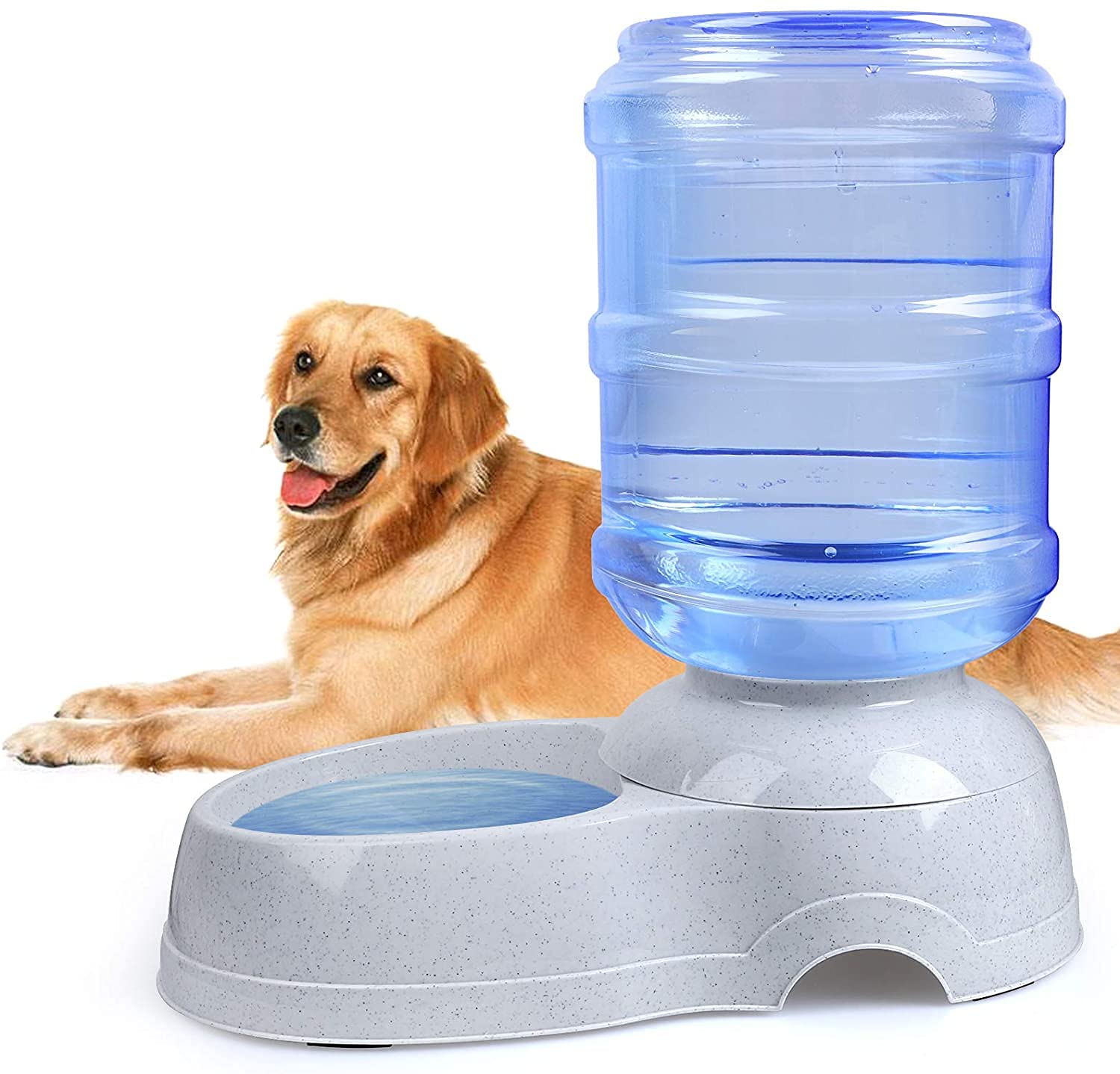Distributore automatico di acqua per animali domestici, 11 l, grande stazione di erogazione dell'acqua per cani, fontana autoerogante per piccoli cuccioli e gatti e cani