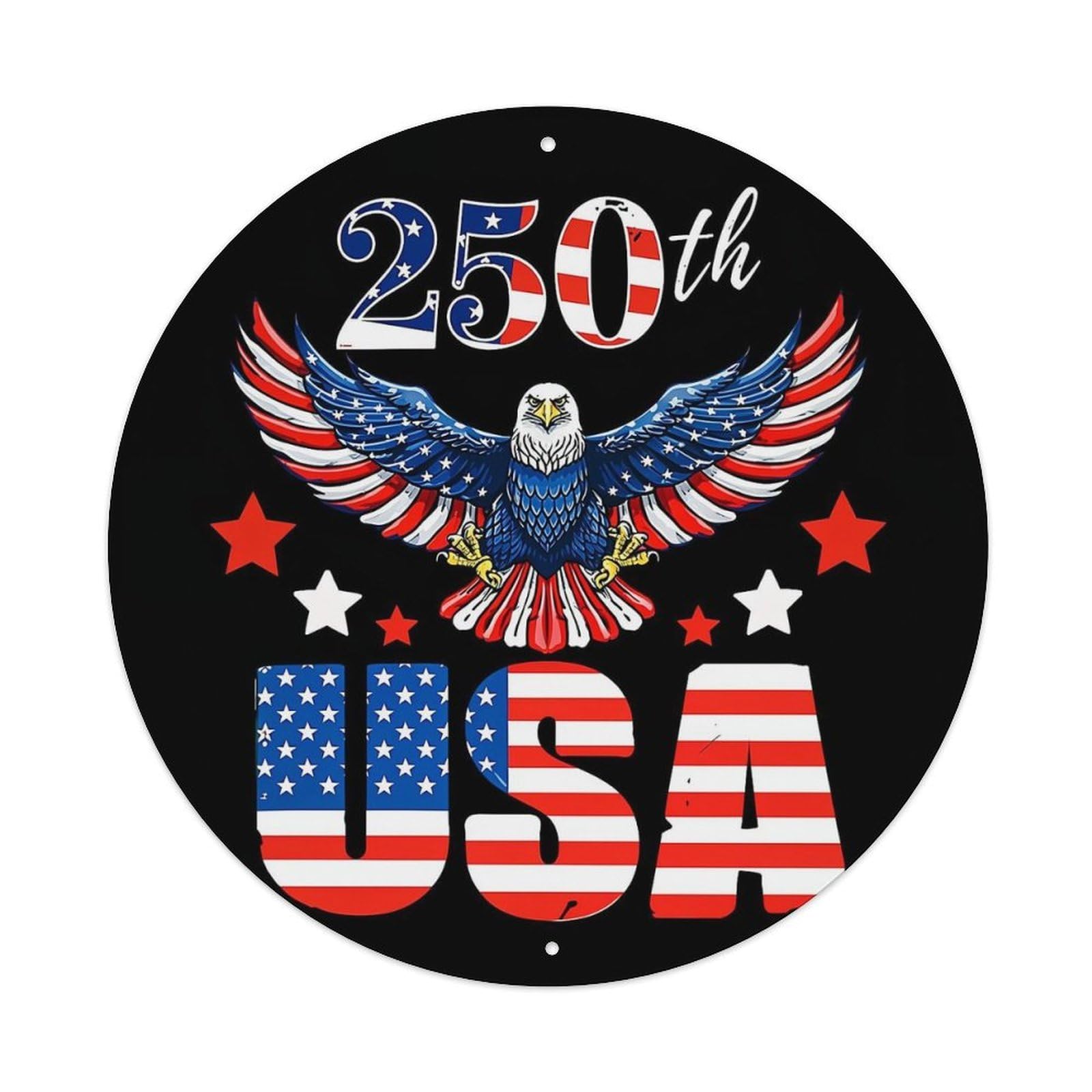 American Eagle Flag Stars Usa Metal Tin Sign Plaque