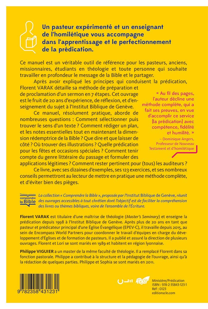 Manuel du prédicateur. Du texte au message