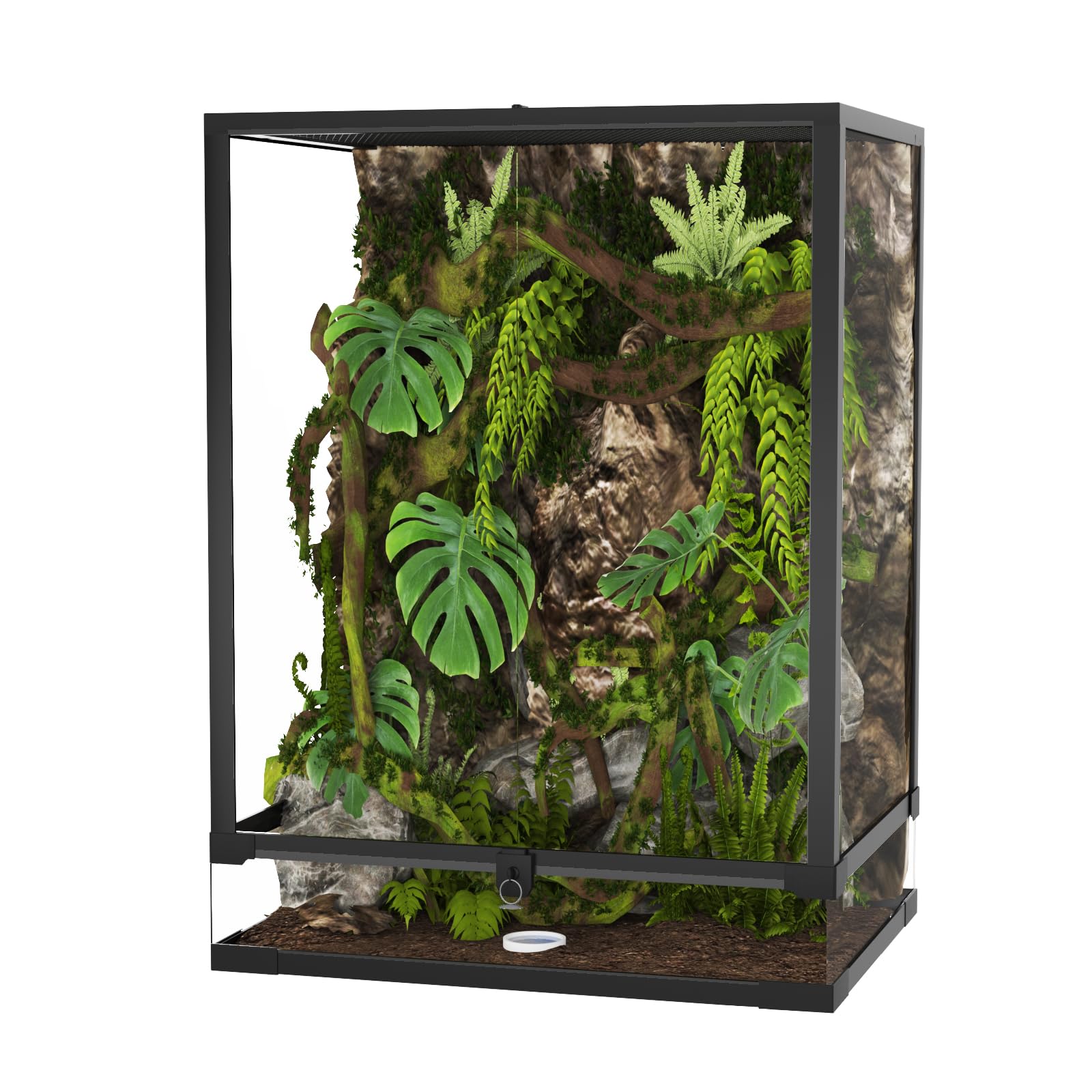 Garvee 45 Gallon Reptile Tall Glass Terrarium, 24