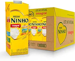 Leite UHT Integral Ninho Vit 1L - 12 Unidades