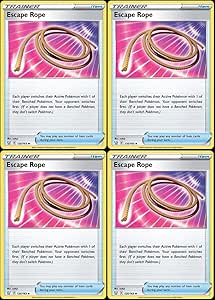 Escape Rope 125/163 Battle Styles Pokémon Trainer Card Playset 4X ...