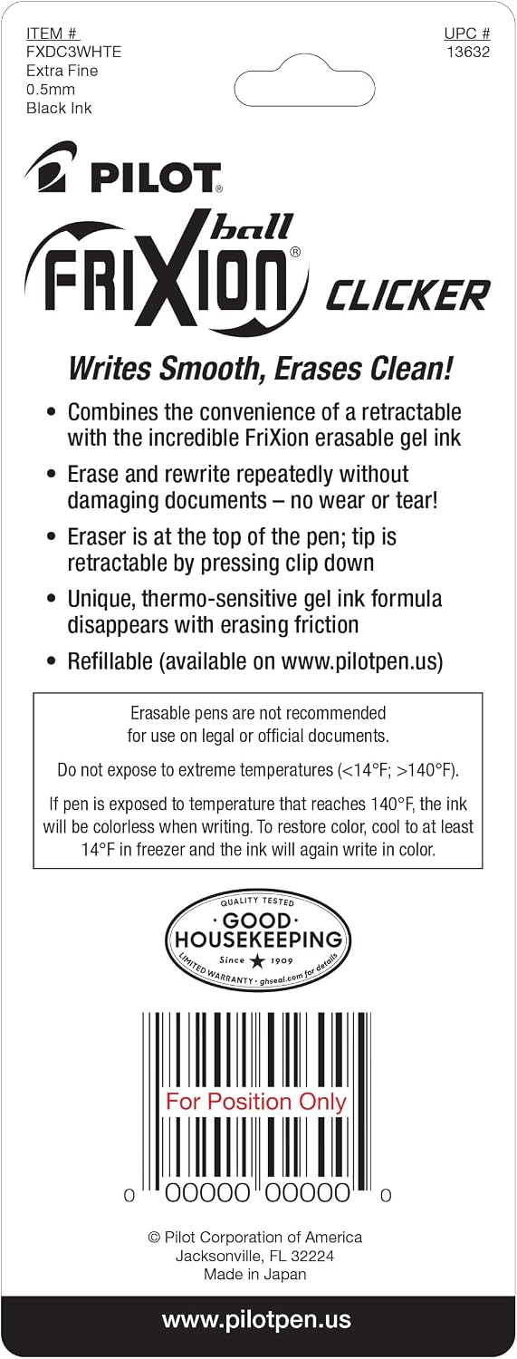 FRIXION CLICKER PENS Black 3/PK image 2