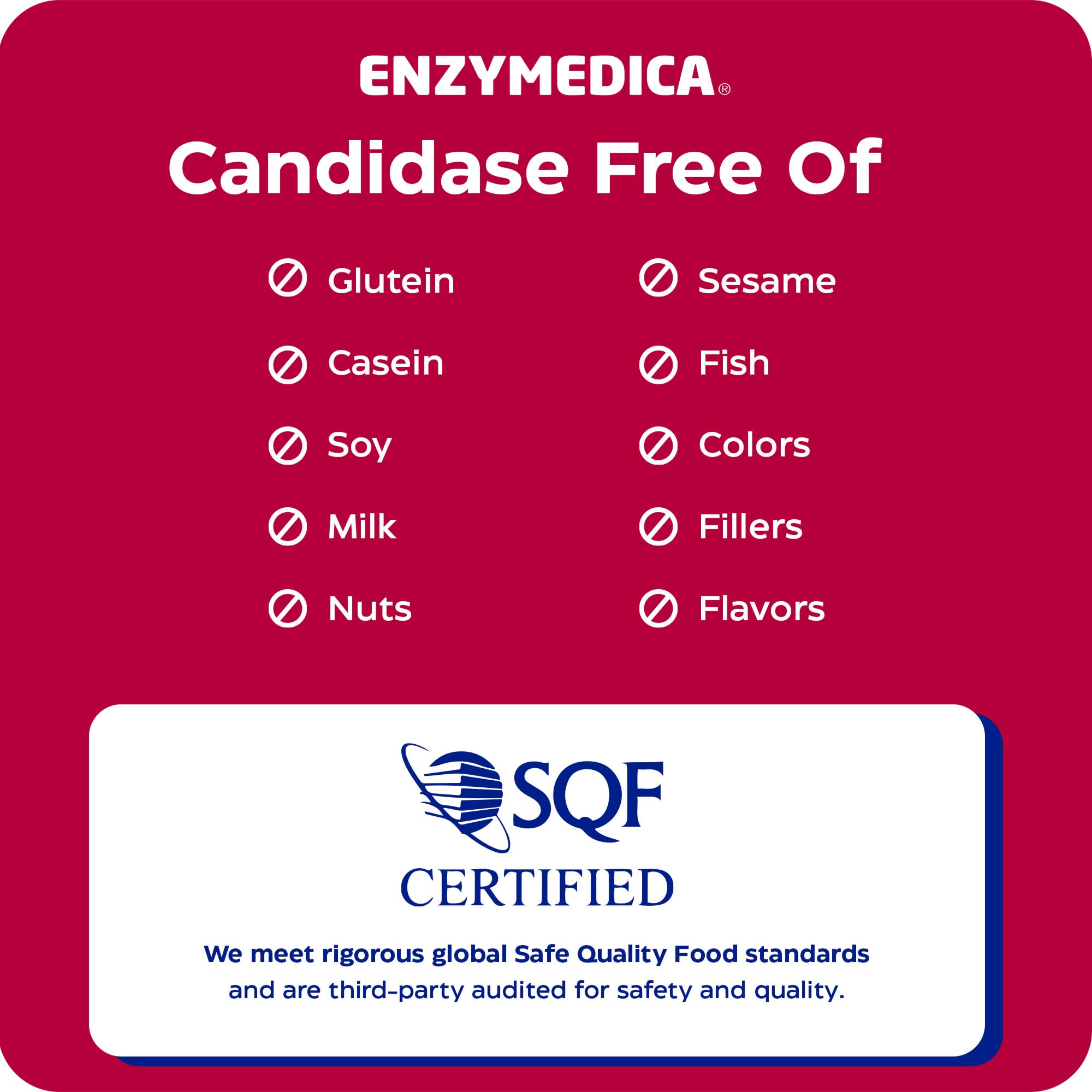 Enzymedica Candidasa, enzimas para un apoyo de limpieza suave para hombres y mujeres, mezclado para la salud intestinal y del microbioma con celulasa y proteasa, 120 unidades