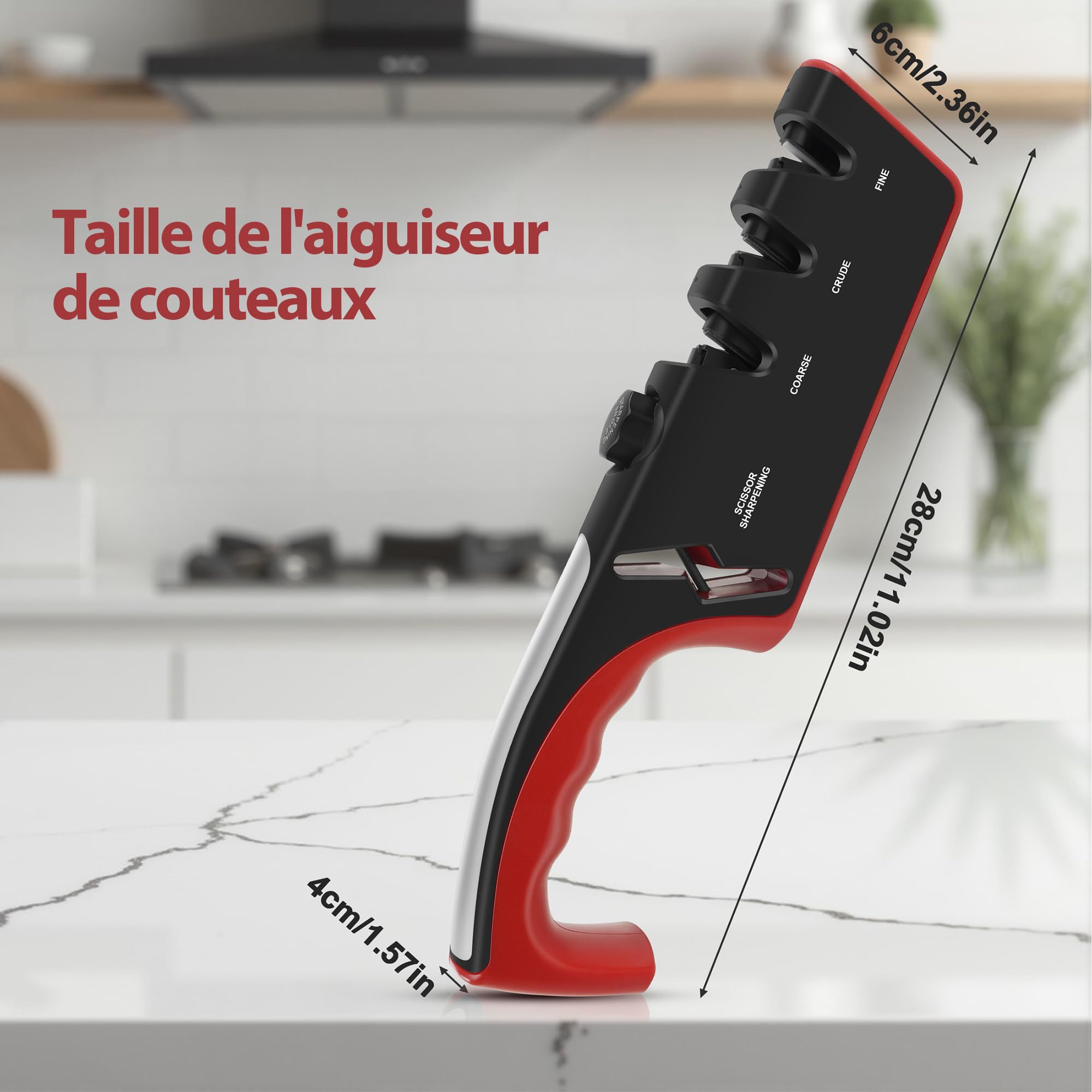 Image secondaire de Aiguiseur de Couteaux Multifonction 4 en 1 Vonsera