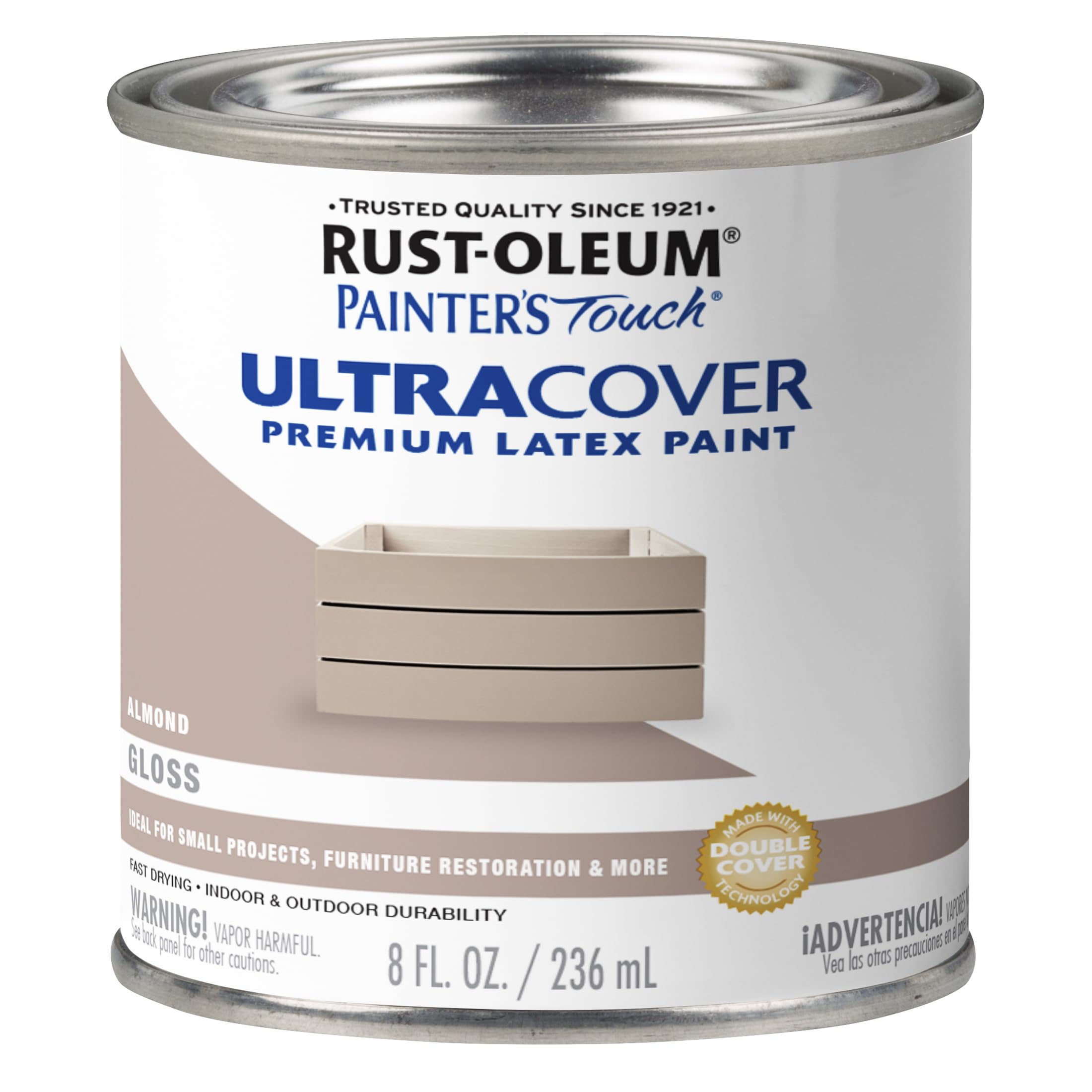 Rust-Oleum 1994730 Painters Touch Latex, Half Pint, Almond