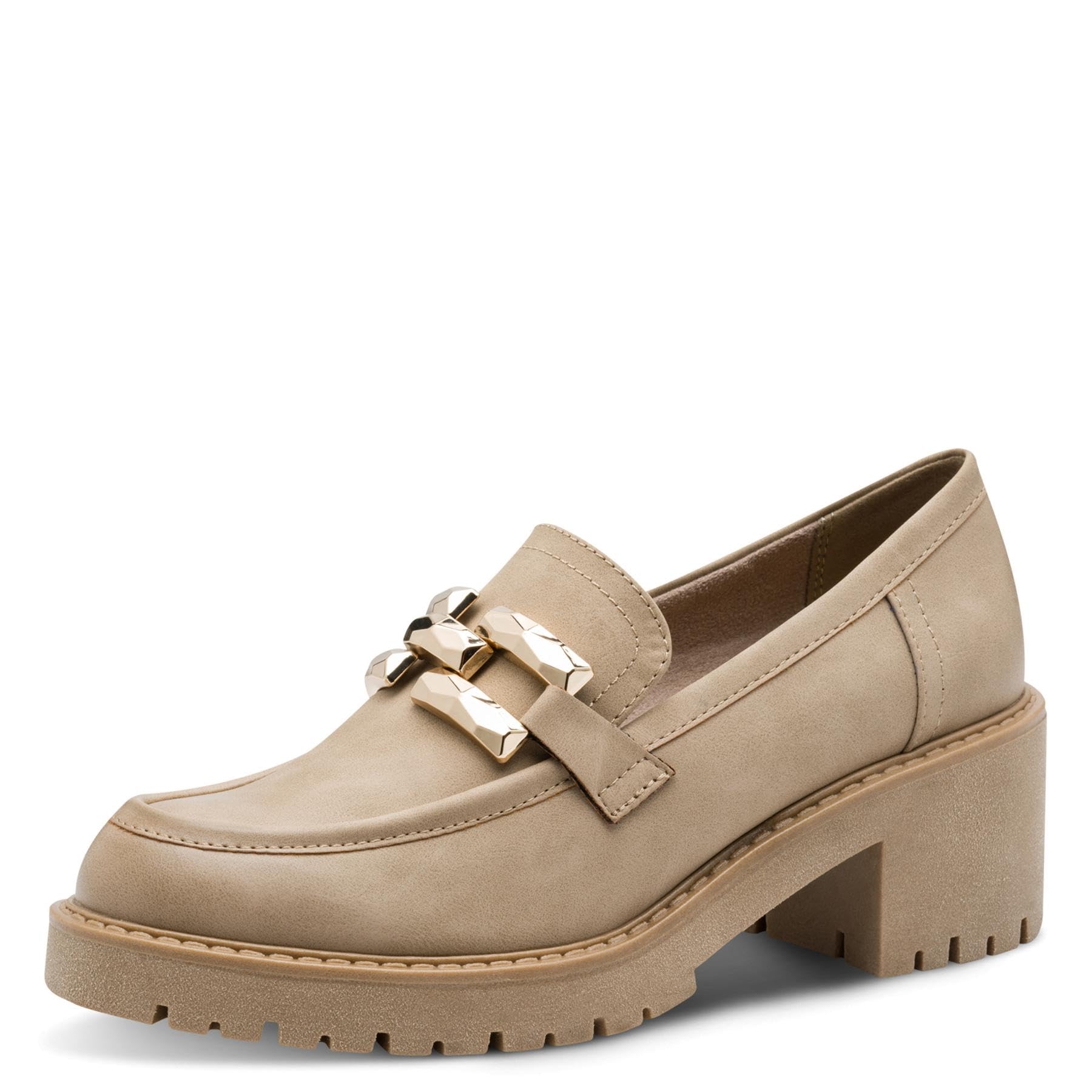 MARCO TOZZI Women's Slipper 2-24770-43 Loafer, Taupe, 6 UK