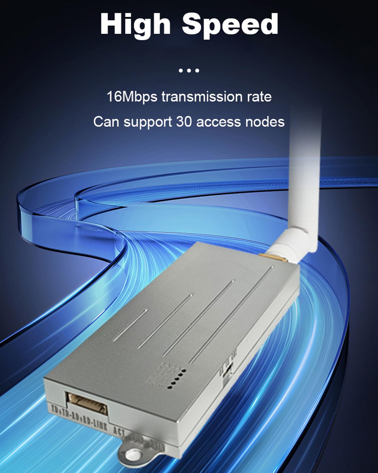 WiFi HALOW Wireless Bridge Point-to-Point Long Range with 20DBi High-Gain Antenna,2.4G WiFi Bridge Repeater Supports 3KM Outdoor Transmission Distance, Air Ethernet Cable, IEEE 802.11ah