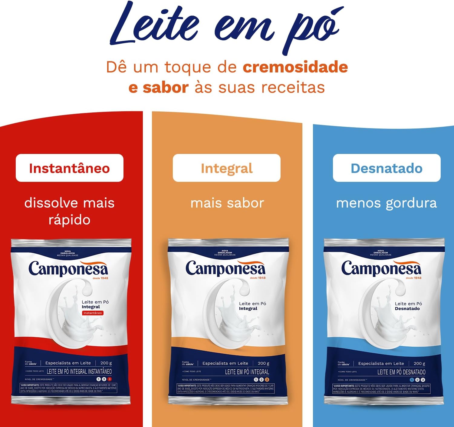 Camponesa - Leite em Pó Integral 1Kg
