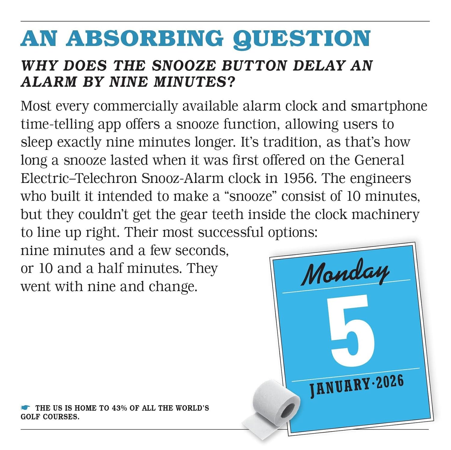 Uncle John's Bathroom Reader Page-A-Day® Calendar 2026: A Year of Humor, History, Facts, and Fun - Image 3