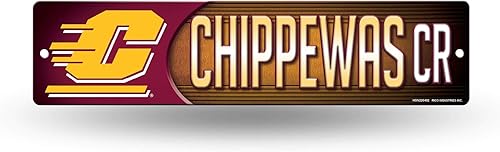 Vista 169 de Rico Industries Letrero de plástico de la NCAA de plástico de 4 x 16 pulgadas Alternativo