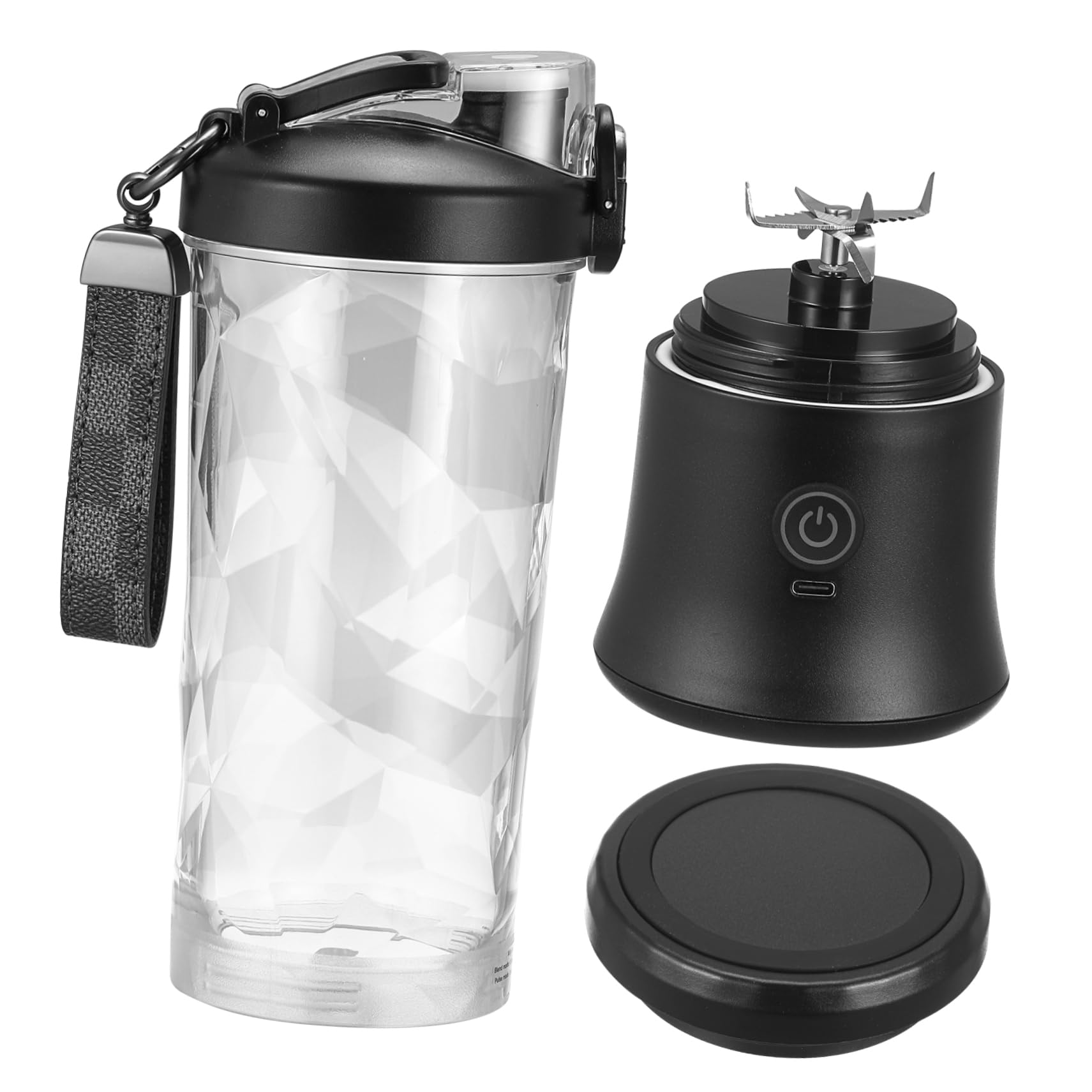 ULTECHNOVO Juicer Compact Fruit Mixer with Flap Top Design for Quick Juicing for Travel Gym Office and Home Use Lightweight and Easy to Operate