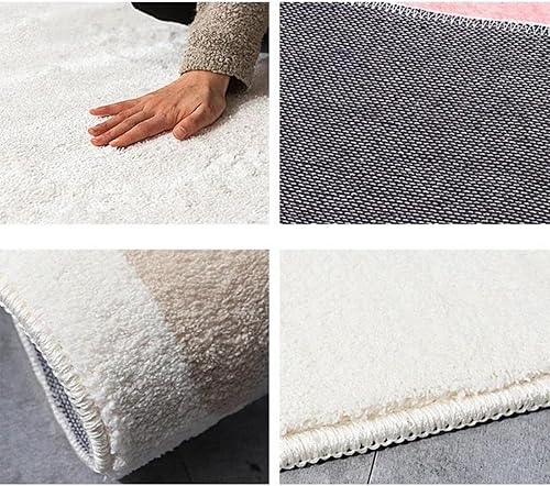 Miniatura 5 de Alfombra redonda del alfabeto ABC de 4.6 pies para niños, sala de juegos, dormitorio, felpa suave, lavable, antideslizante, para aprendizaje