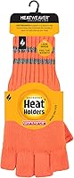 Vista 2 de Heat Holders Guantes de trabajo sin dedos para hombre, con aislamiento y acanalados, guantes de trabajo de invierno