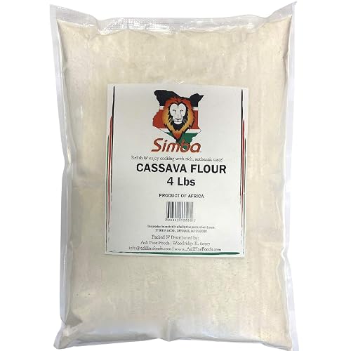 Simba Cassava Flour, 4 Pounds - Grain-Free, Gluten-Free, Paleo Baking