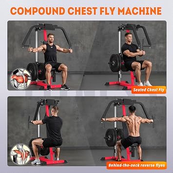 3-in-1 Chest Fly Machine, PEC Deck Fly and Reverse Delt Machine