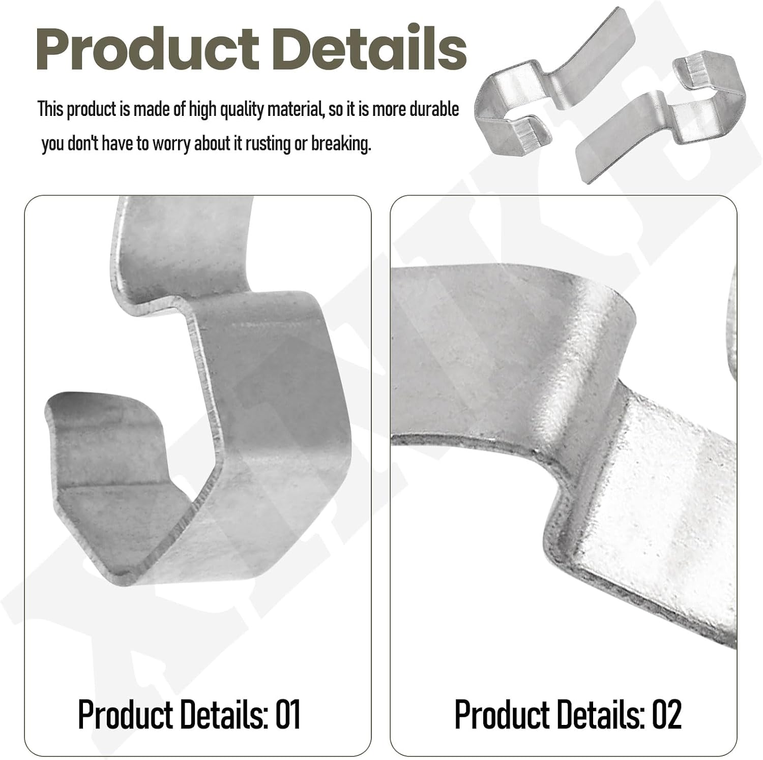 24 Pcs Jar Stainless Steel Clips/Clamps for 6 Jars, for Airtight Seal