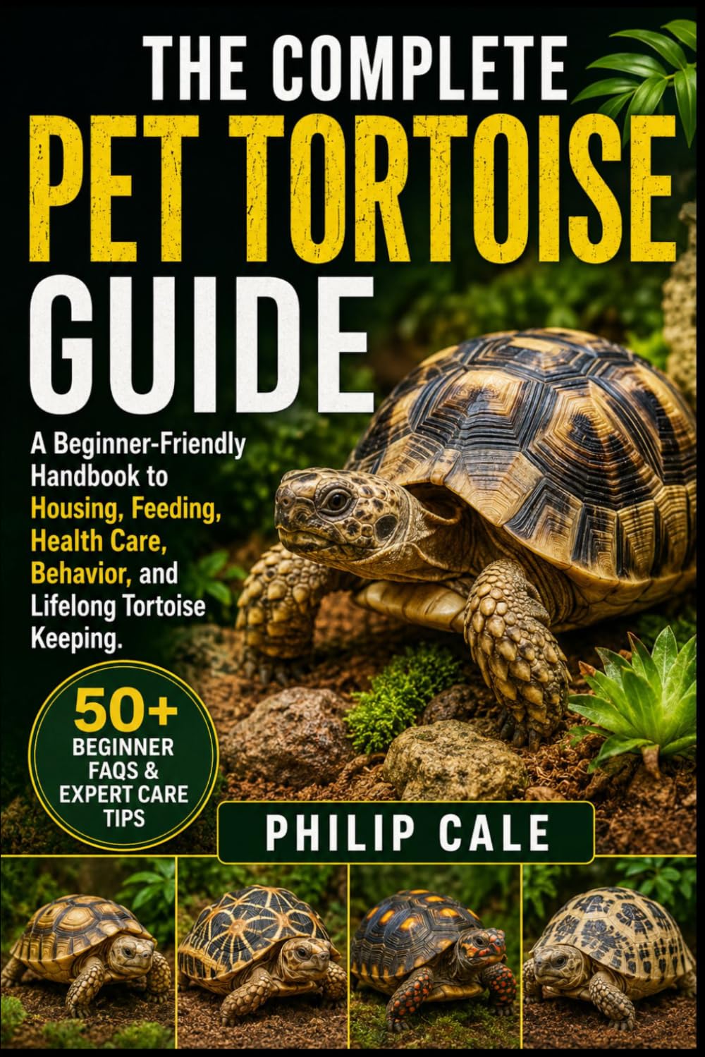 THE COMPLETE PET TORTOISE GUIDE: A Beginner-Friendly Handbook to Housing, Feeding, Health Care, Behavior, and Lifelong Tortoise Keeping.