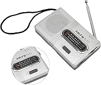 Vista 8 de Radio portátil AM FM, radio digital de bolsillo con altavoz de 5 W, radio de transistor compacto de onda corta con conector para auriculares