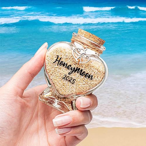 Miniatura 5 de Tarro de recuerdo de arena de luna de miel 2023, regalo de despedida de soltera, regalo de boda, regalo de compromiso, regalo de luna de miel,