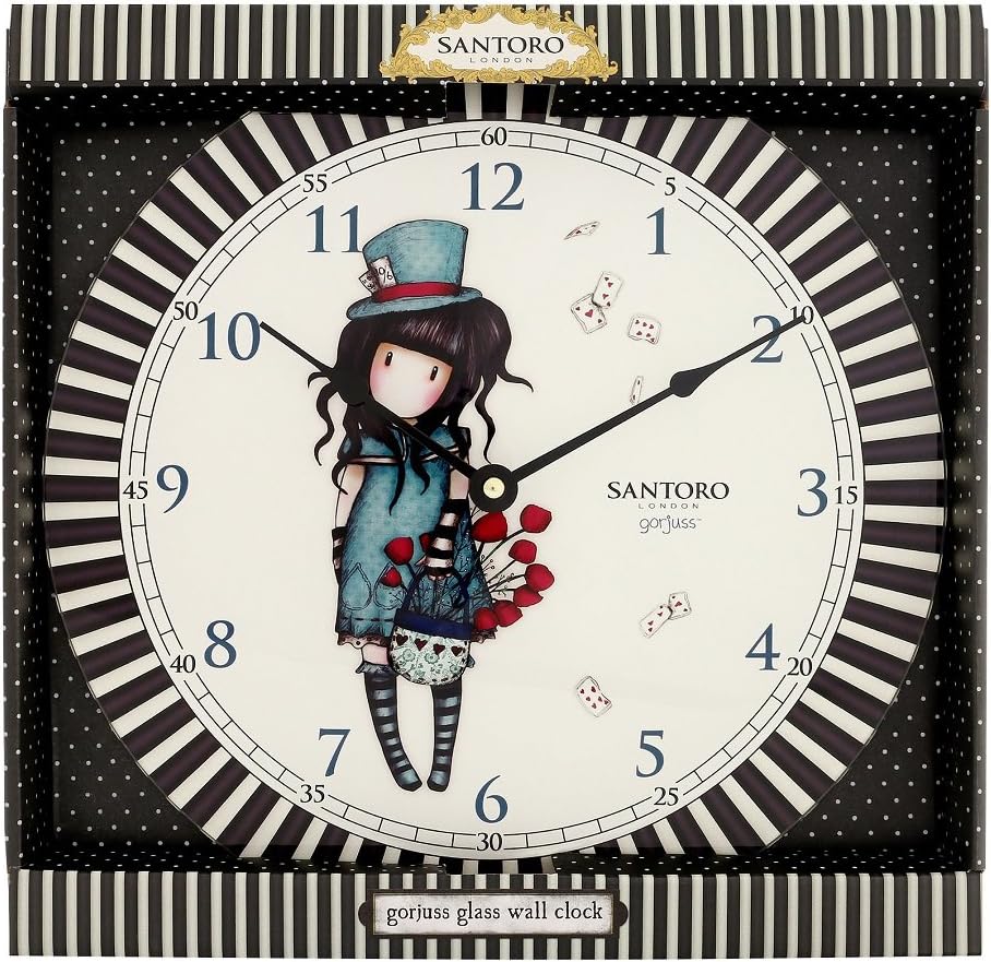 Santoro Gorjuss Orologio da parete in vetro Il Cappellaio Amazon