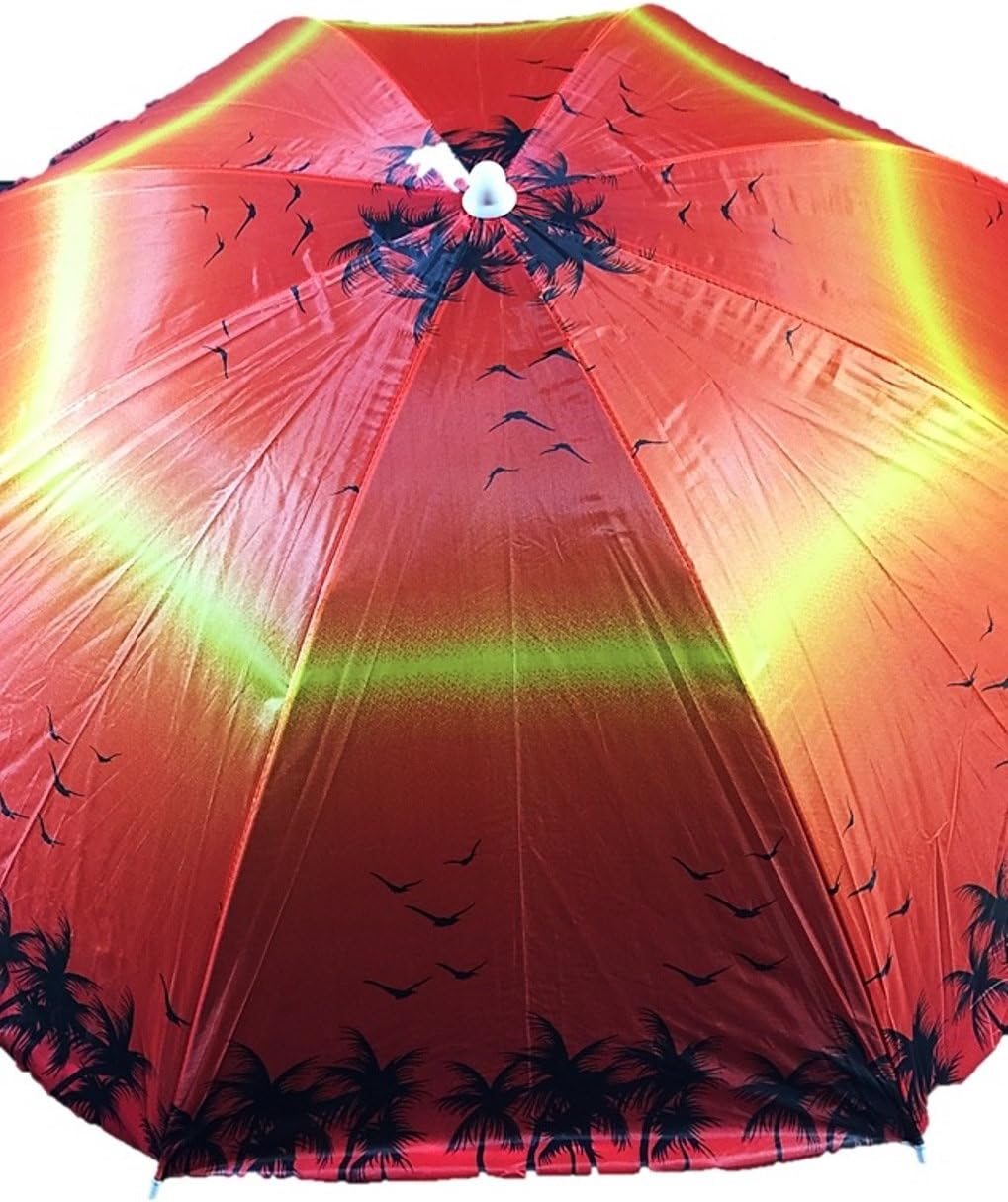 Sol Summer Shade Beach Umbrellas (Sunset Birds)