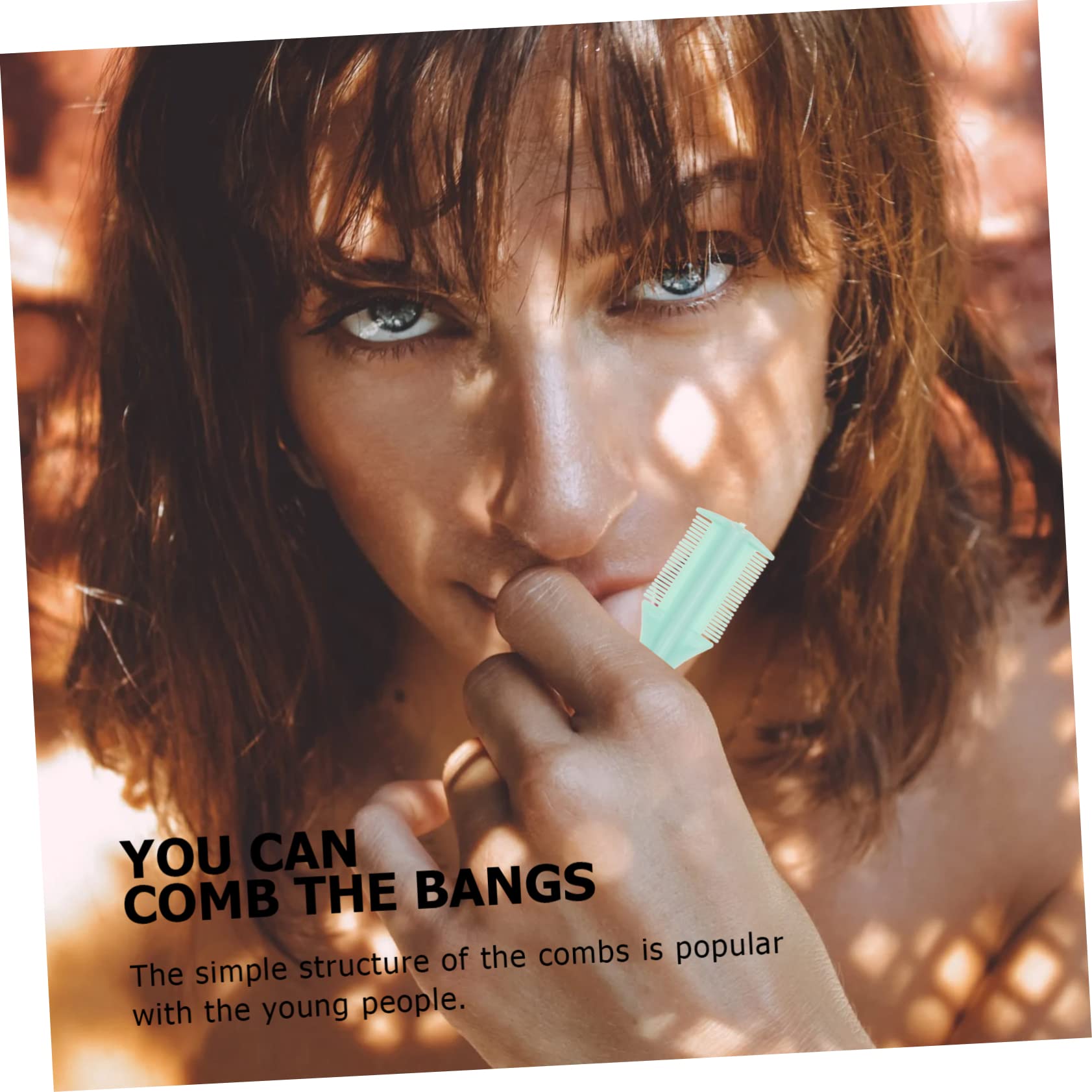 Angoily Abs Plastic Eyelash Brow Comb 50pcs Set Ideal for Travel Daily Use Random Color