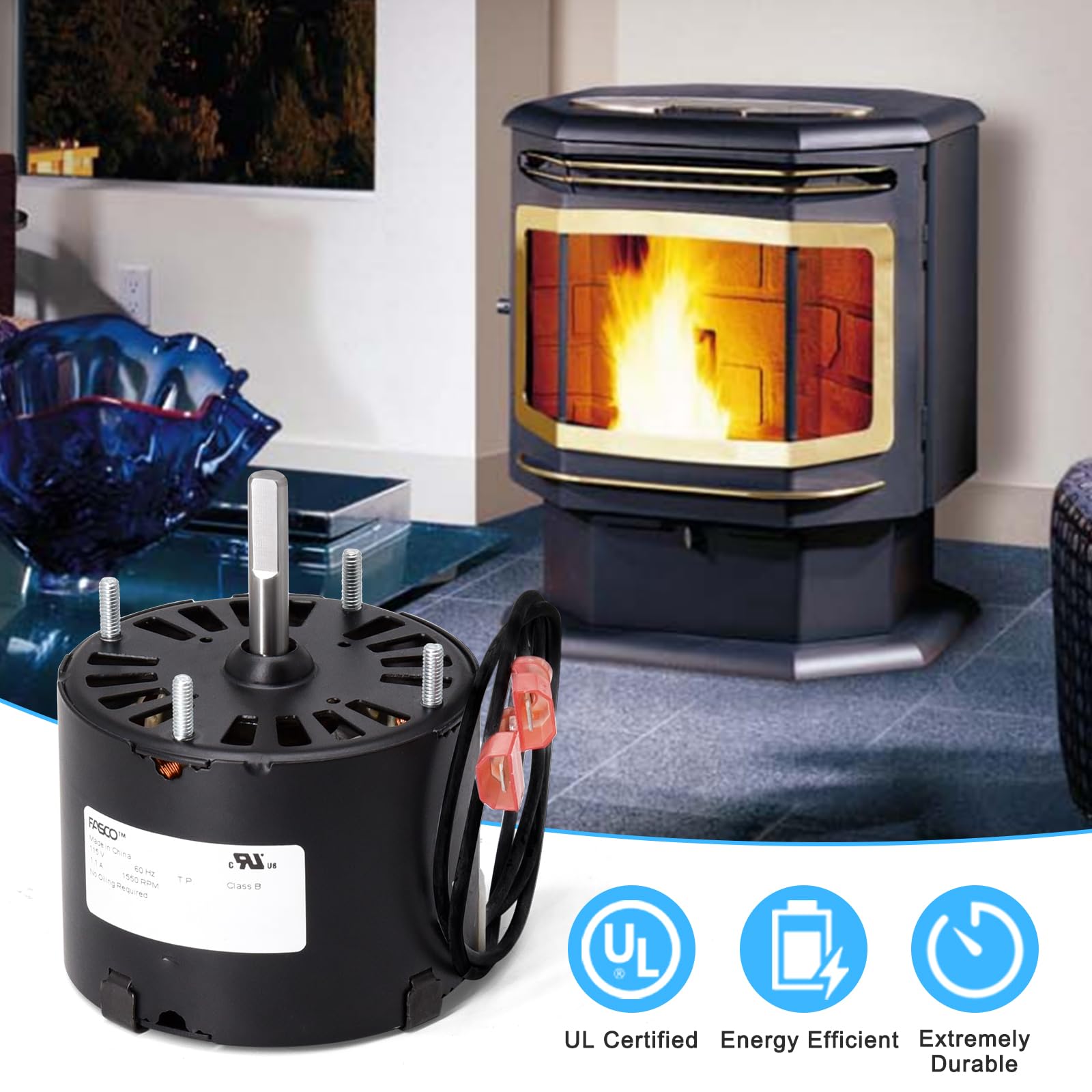 Hiorucet 250-03861 Convection Blower Distribution Fan Motor - View #7