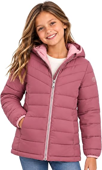 Gerry Girls Puffer Jacket - Lightweight Packable Quilted Winter Coat