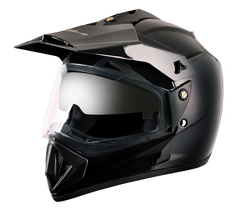 Vega Off Road ISI Certified Gloss Finish Full Face Helmet for Men