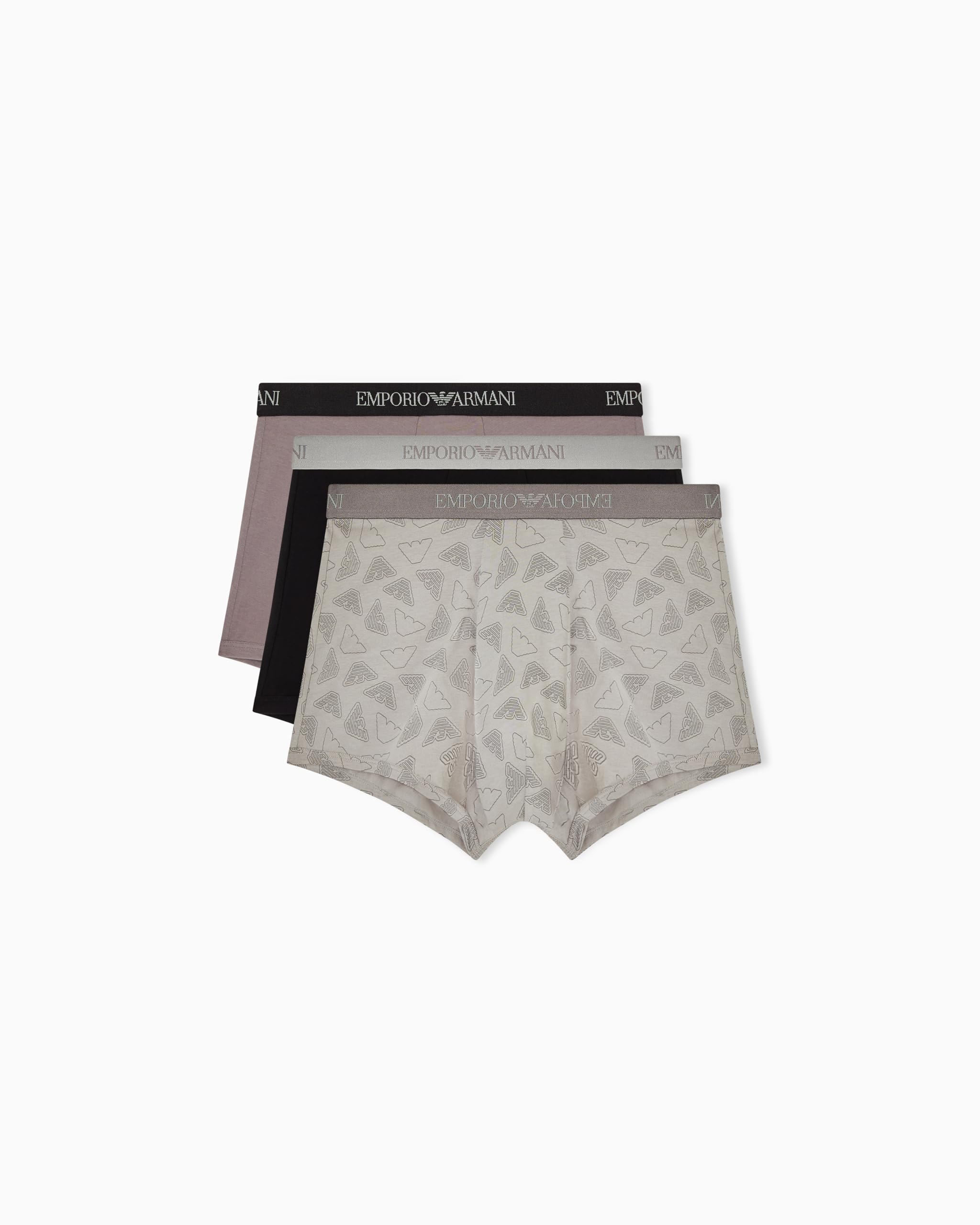 Men's Pure Cotton 3-Pack Trunk Black M