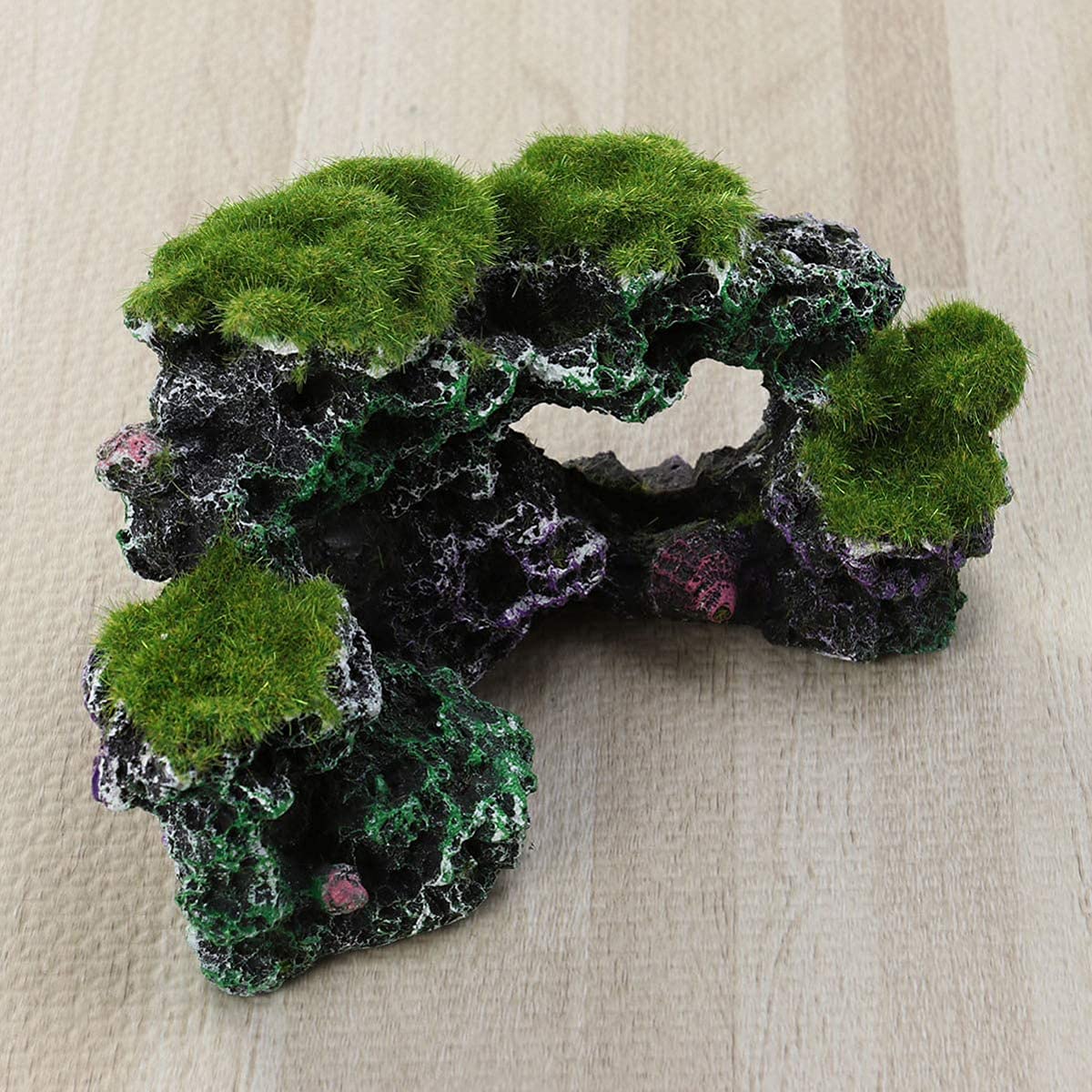 Piante Artificiali Per Acquario - Decorazione Corallo E Montagna 17.5cm, Rifugio Per Pesci