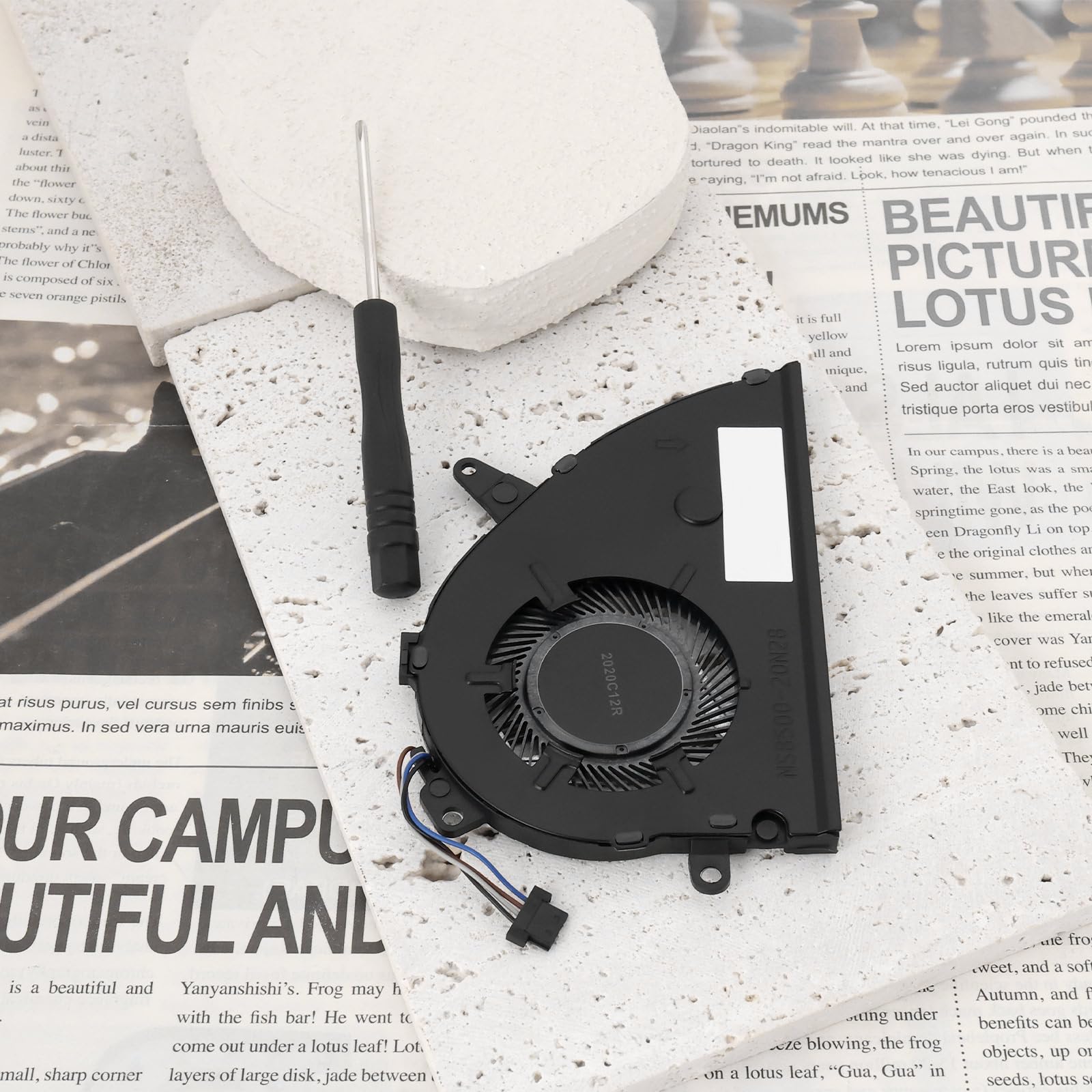 ECSiNG 1Pc 4-Pin CPU Cooling Fan Parte di Ricambio L25584-001 NS85B00-17K24 Compatibile con HP Pavilion 15-CS 15-CW Series Laptop