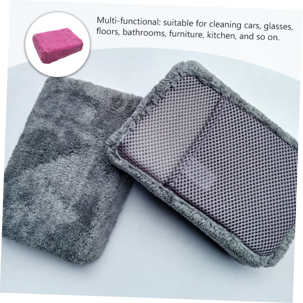 Alipis 2 Series Guantes De Esponja Lavado De Autos Esponjas Absorbentes De Limpieza Herramientas De Cuidado del Vehículo Material Premium Alta Absorción De Agua 2 Piezas*2