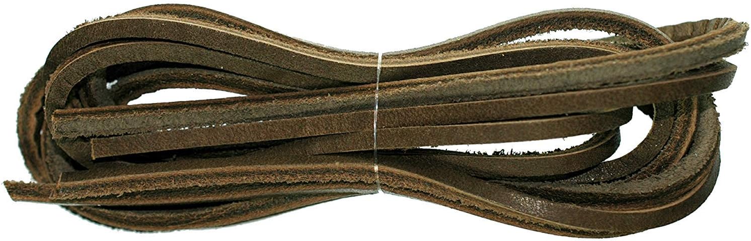 Leather Square Cut 120cm x 3 to 4mm Deck Shoe/Boot Laces Thongs