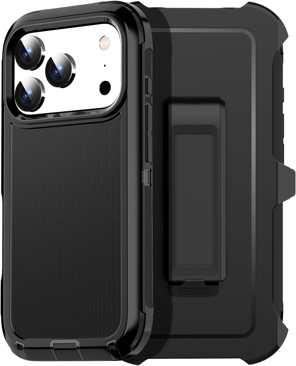 AICase Belt-Clip Holster Case for iPhone 17 Pro Max 6.9",Heavy Duty Drop Protection Full Body Rugged Shockproof/Drop Proof/DustProof Military Grade Tough Durable Cover for iPhone 17 Pro Max 2025
