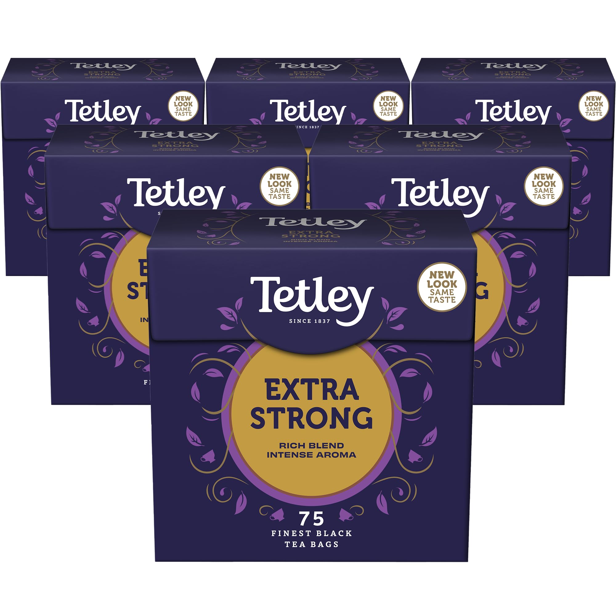 Tetley Extra Strong Tea, 6 x 75 Tea Bags - Rainforest Alliance