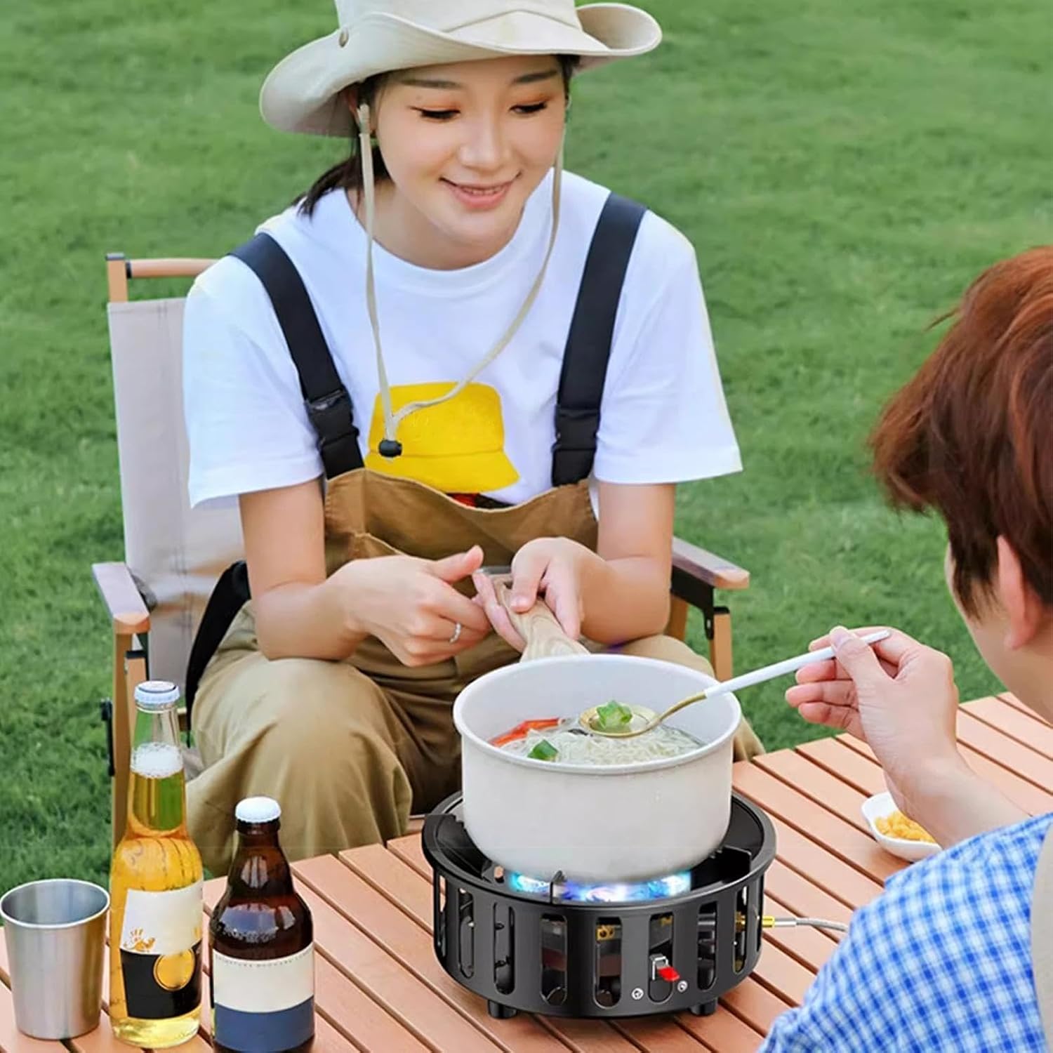Backpacking Stove – Compact and Windproof Culinary Utensils, Hiking Burner with Outdoor Kitchen Stove | Backpacking, Hiking, Picnic, Hunting, Travel, Trekking and Camping