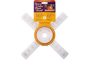 Bosmere, 12" Clear S10440 Down Under Plant Stand - Virtually Invisible, Unlike Plastic Plant Stands