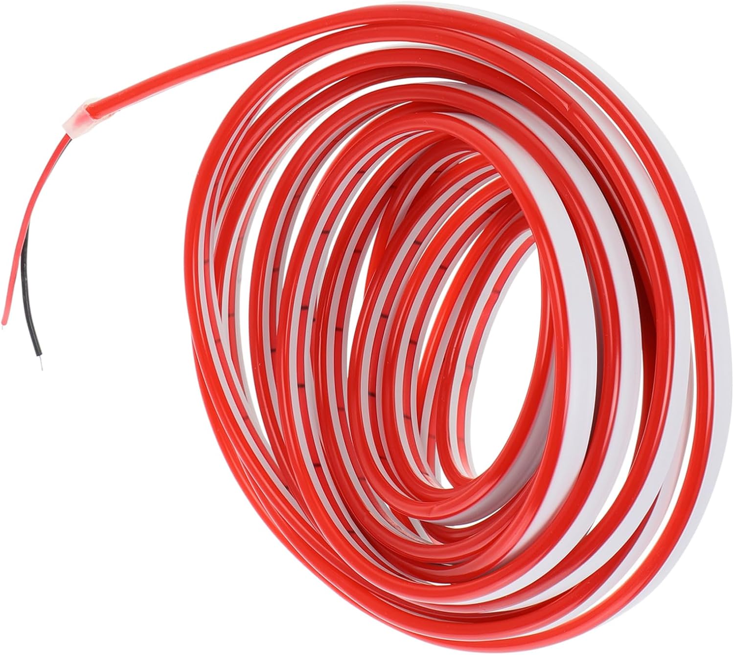 HOMSFOU 12v Neon Led Flexible Silicone Rope Light Neon Strip for Outdoor Signboard Decoration DIY Projects and Holiday Lighting Red