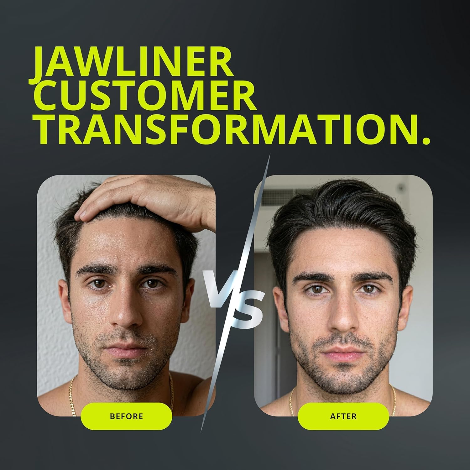 JAWLINER Fitness Guma do żucia - Guma do żucia do miażdżenia (2 Miesięcy)