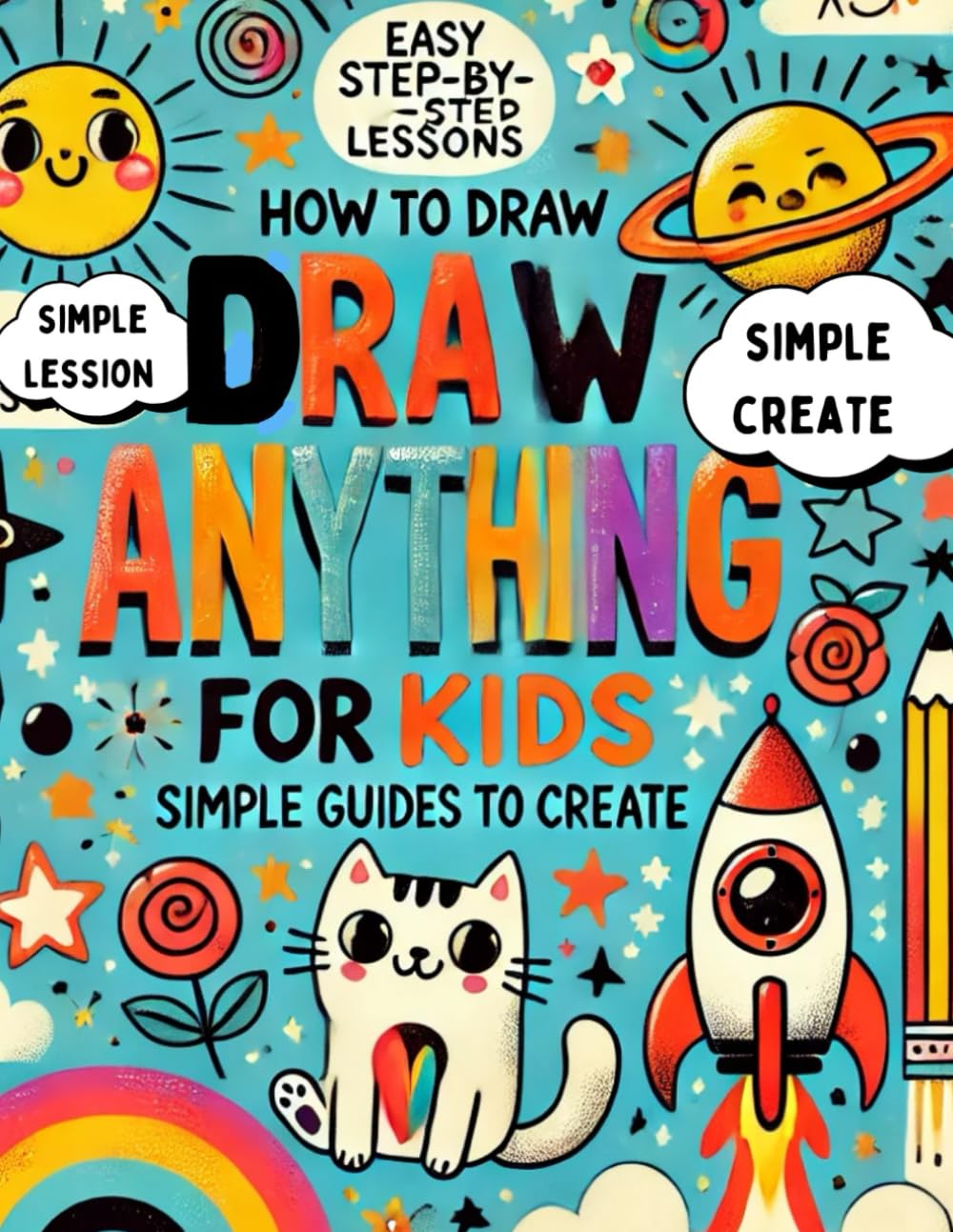 How to Draw Anything for Kids: Simple Guides to Create: Step-by-Step Lessons to Spark Creativity and Imagination in Young Artists