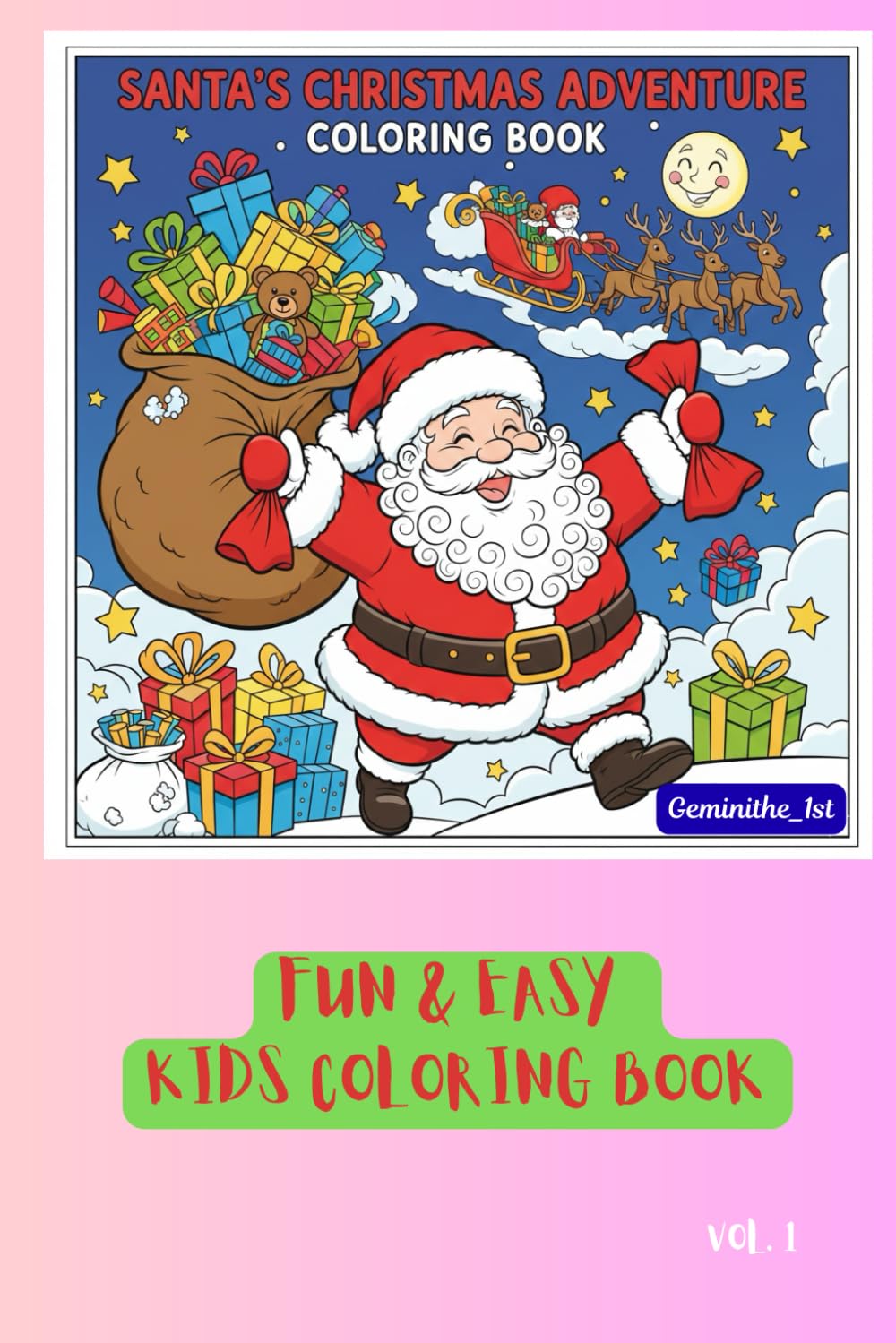 coloring book for kids: christmas celebration